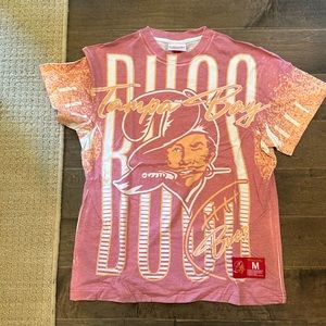 Tampa bay Bucs Men’s vintage style tee.  New never worn.  By Mitchell and Ness